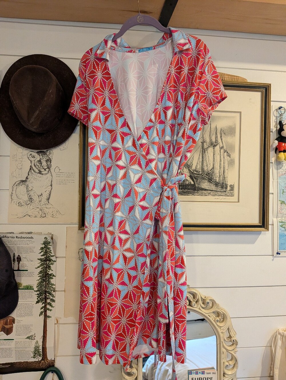 J McLaughlin Lila Geometric Wrap Dress
